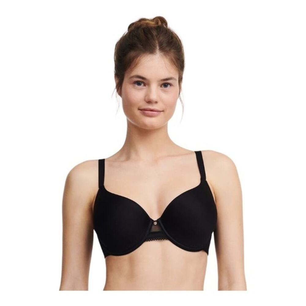 Chantelle Jolie Comfort Convertible Underwire T-Shirt Bra Black Size 38DDDD